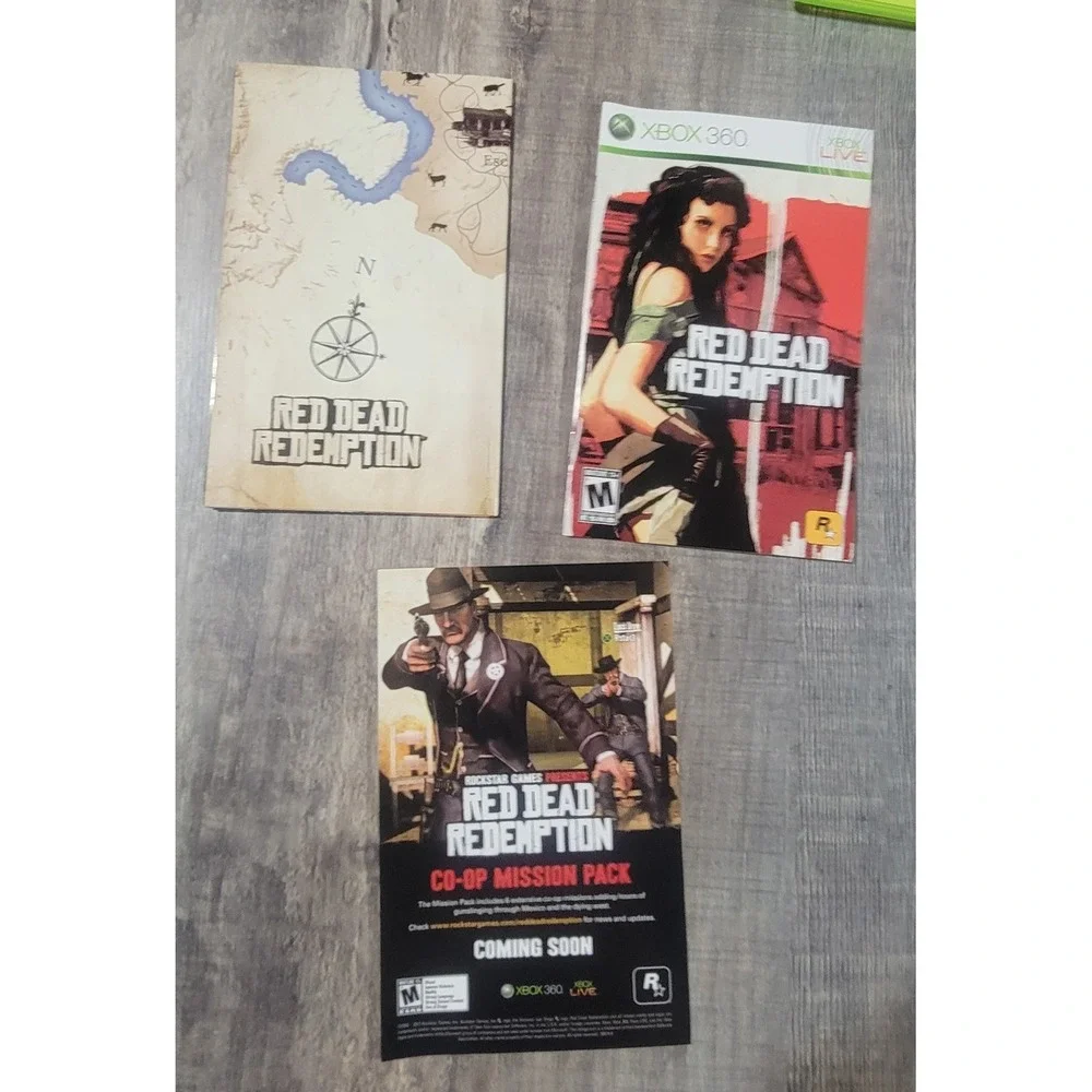 Red Dead Redemption (Microsoft Xbox 360, 2010) CIB‎ Complete w/ Manual & Map
